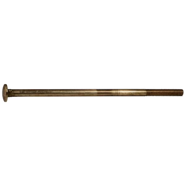 Carriage Bolt, Square Neck, 20 (Coarse), 6 in L, Silicon Bronze, 2 PK